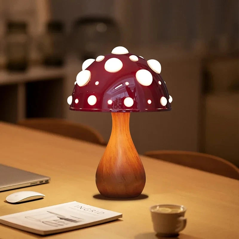 Amanita Mushroom Table Lamp