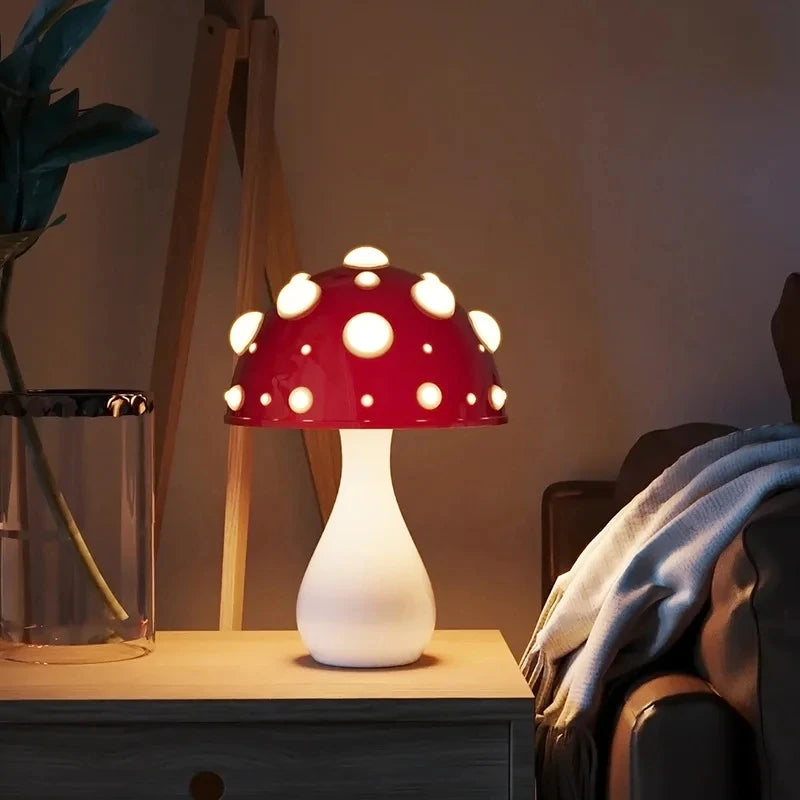 Amanita Mushroom Table Lamp